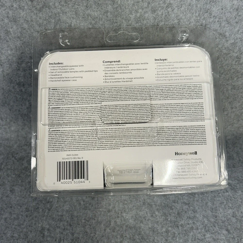 Honeywell Uvex Seismic 2-in-1 Safety Glasses Anti-Fog ANSI Z87.1 RWS-51044